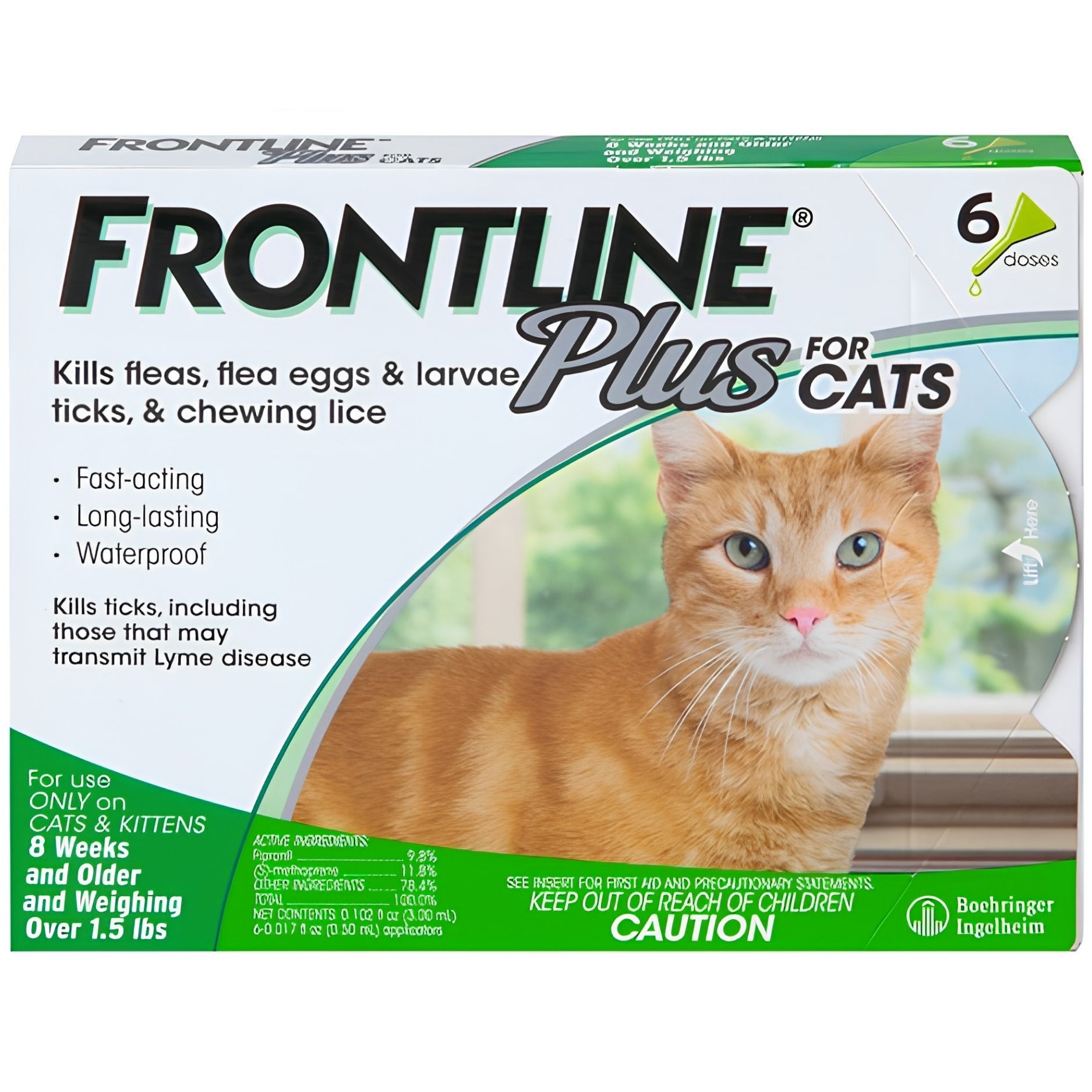 Frontline Plus for Cats and Kittens 6 Doses