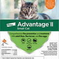 Elanco Advantage II Small Cat 5-9 lb Flea Prevention & Treatment 4 Dose