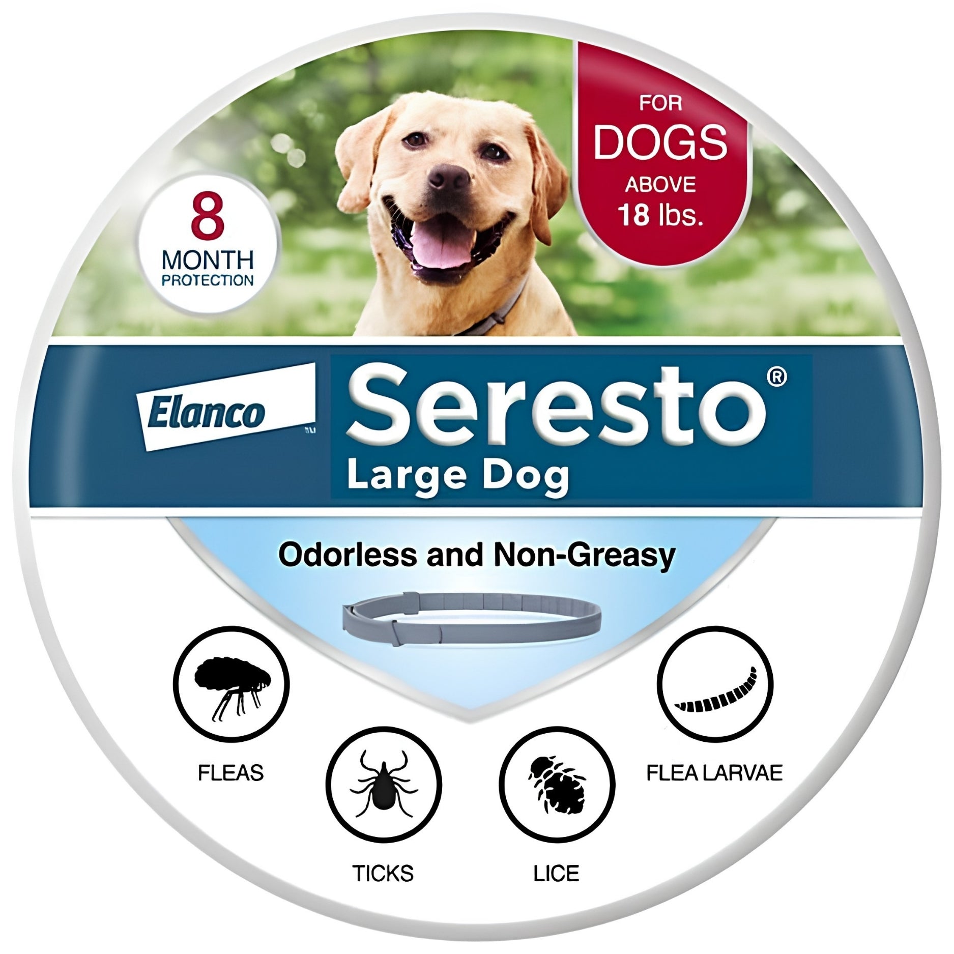 Seresto Flea and Tick Collar for Large Dogs New Sealed 8 Months Protection
