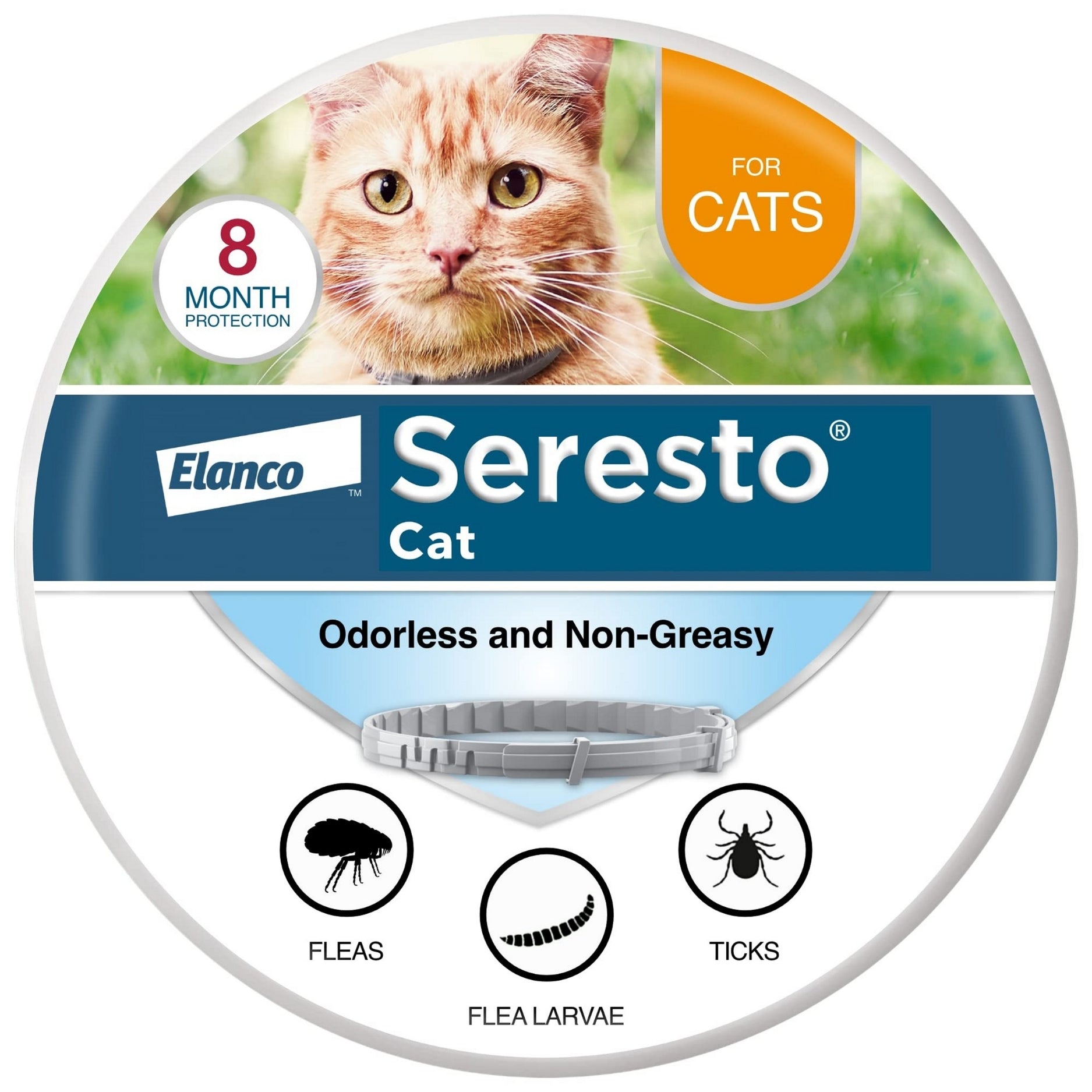 Elanco Seresto 8 Month Protection Flea and Tick Collar for Cat Sealed